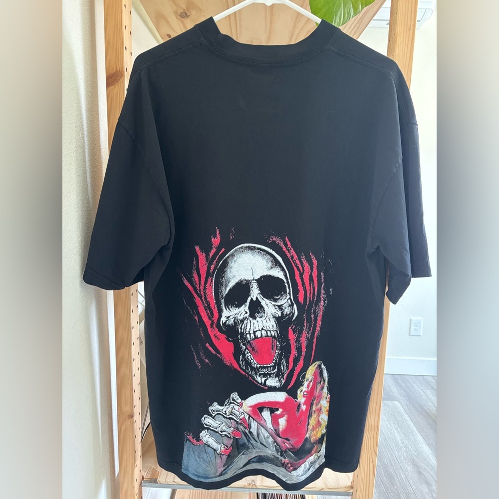 Rare HTF Section 8 Eight Official Skull Graphic Tee Shirt Men Size Large Black